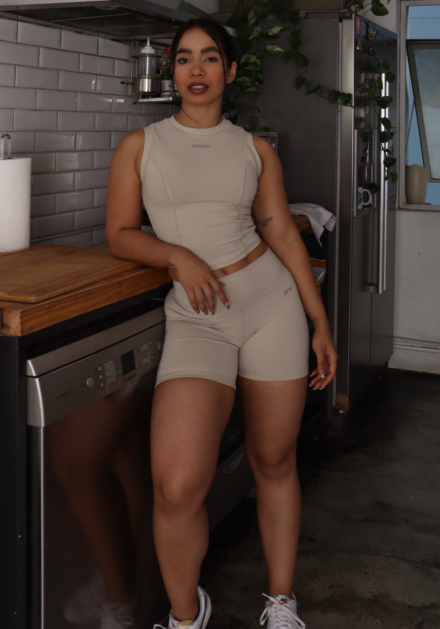 Soft beige tank top
