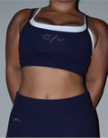 BLUE NIGHT LAYERED CROP TOP