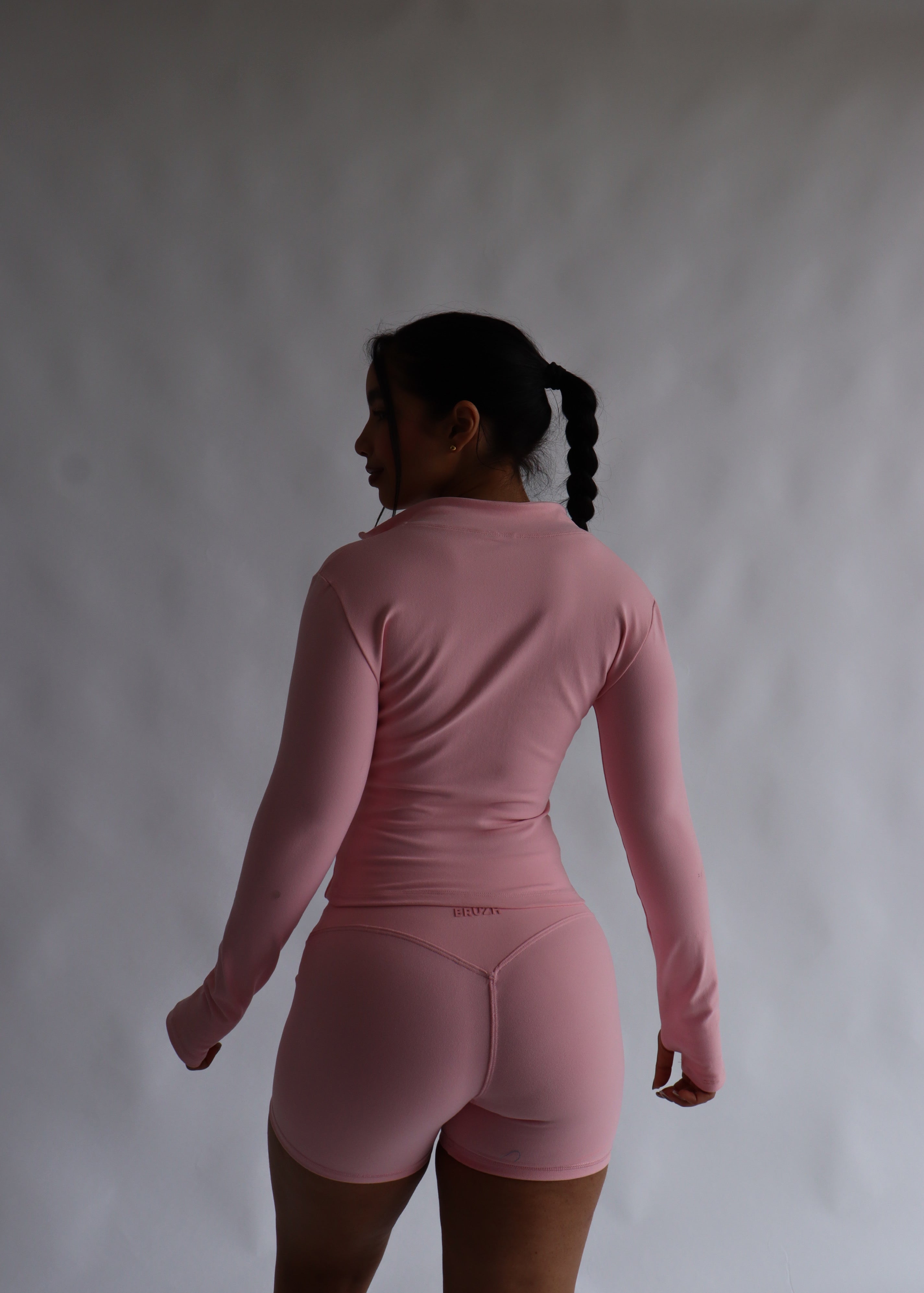 Soft pink clasic jacket