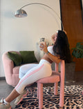 SPORTY CAPRI LEGGIN WHITEPINK