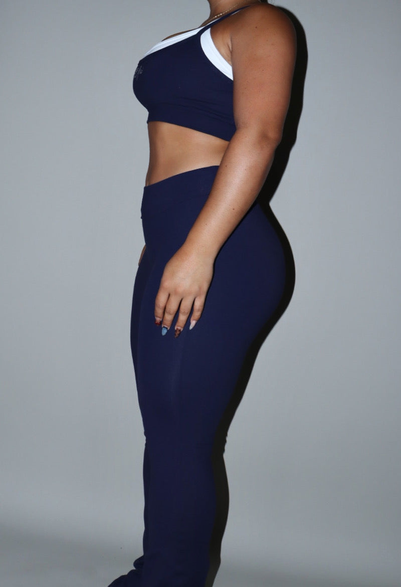 BLUE NIGHT LAYERED CROP TOP