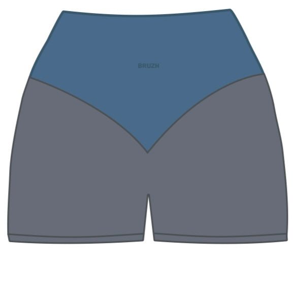 Gray + Navy blue CLASIC SHORT