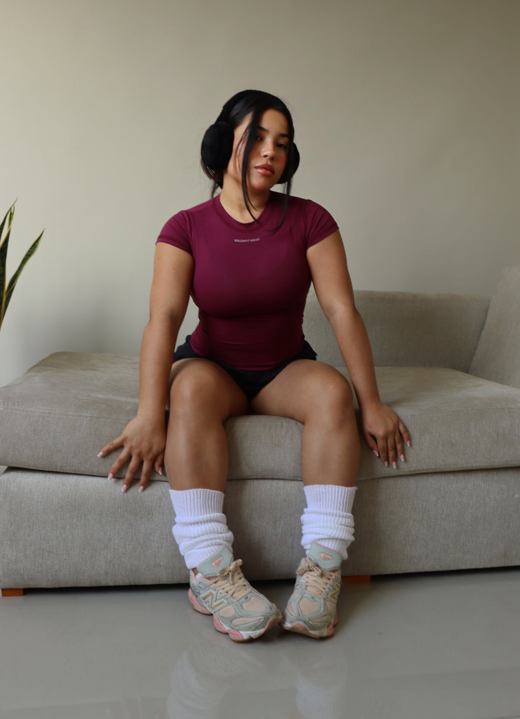 Basic tshirt borgoña