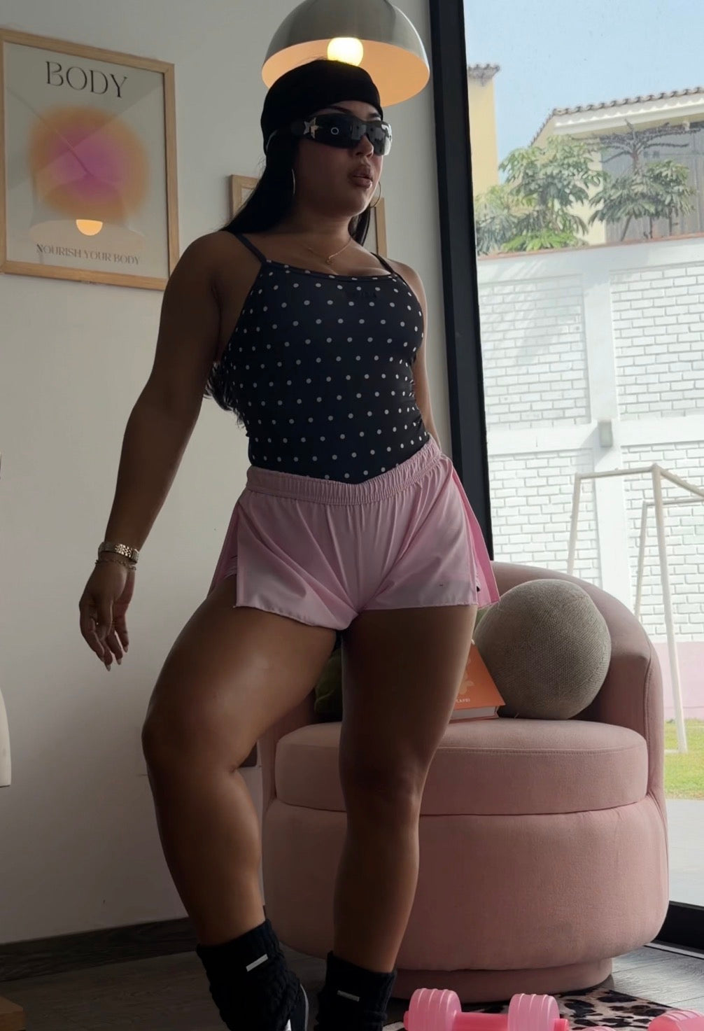 Run shorts Pink