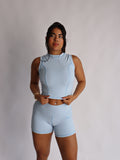 Soft baby blue tank top