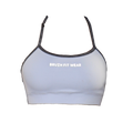 Basic sport bra white bubble