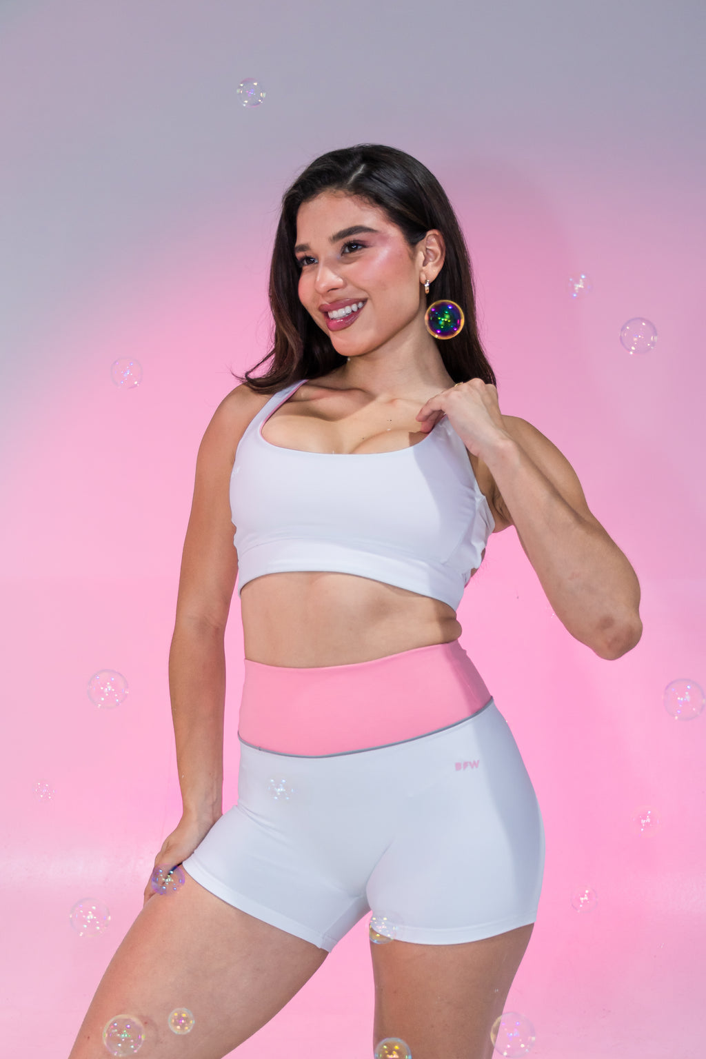 REVERSIBLE TOP WHITE + PINK⭐️