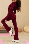 RED VELVET PANTS