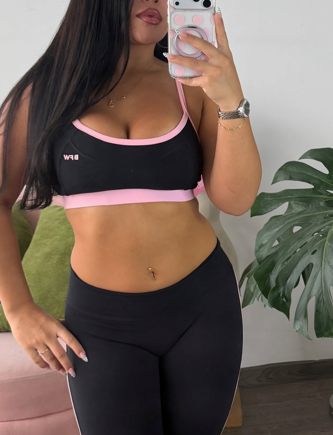 PANT BLACK PINK