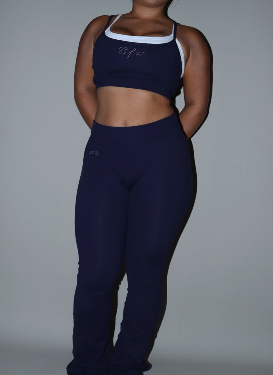 BLUE NIGHT LAYERED CROP TOP