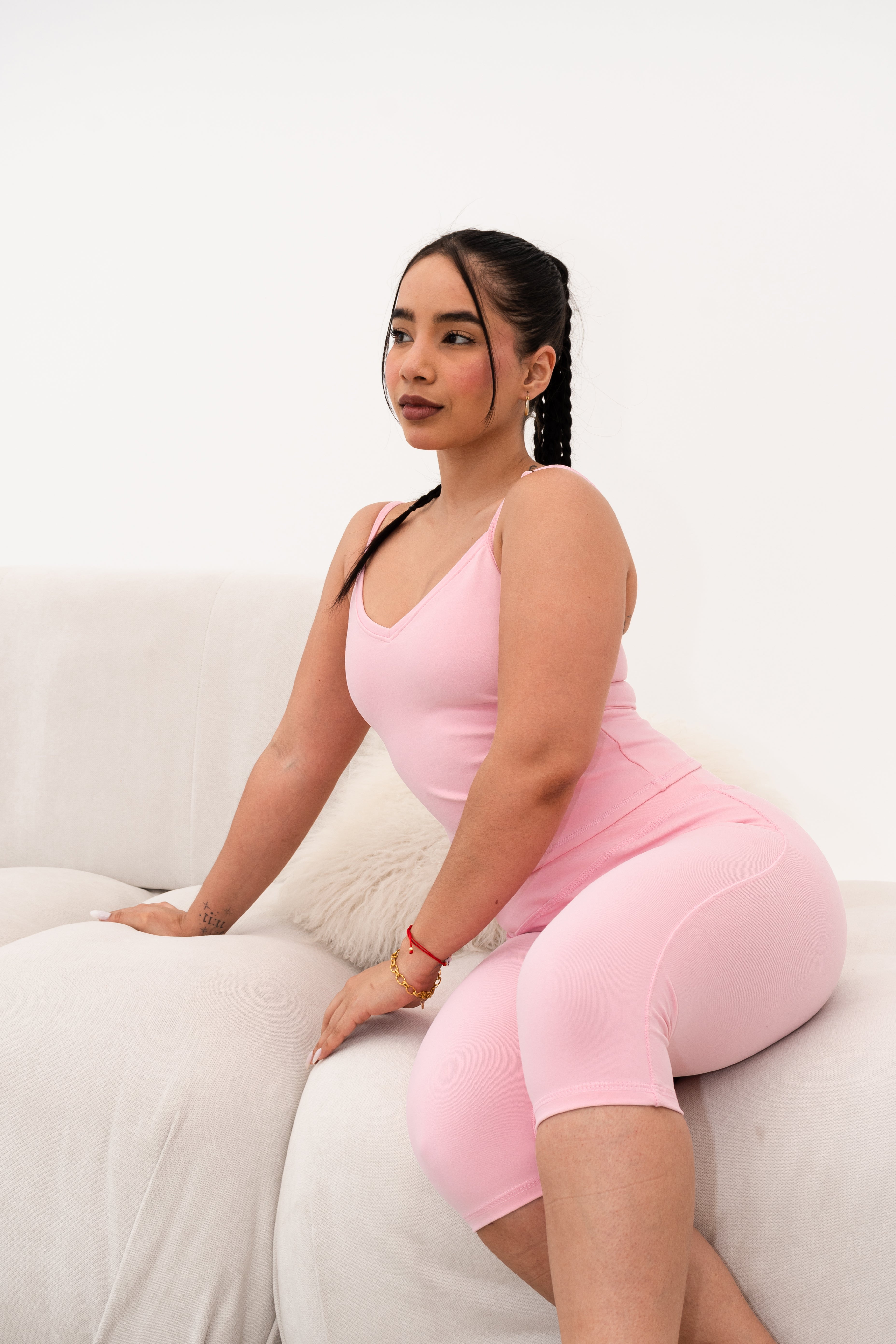 PINK BADDIE CAPRI LEGGIN