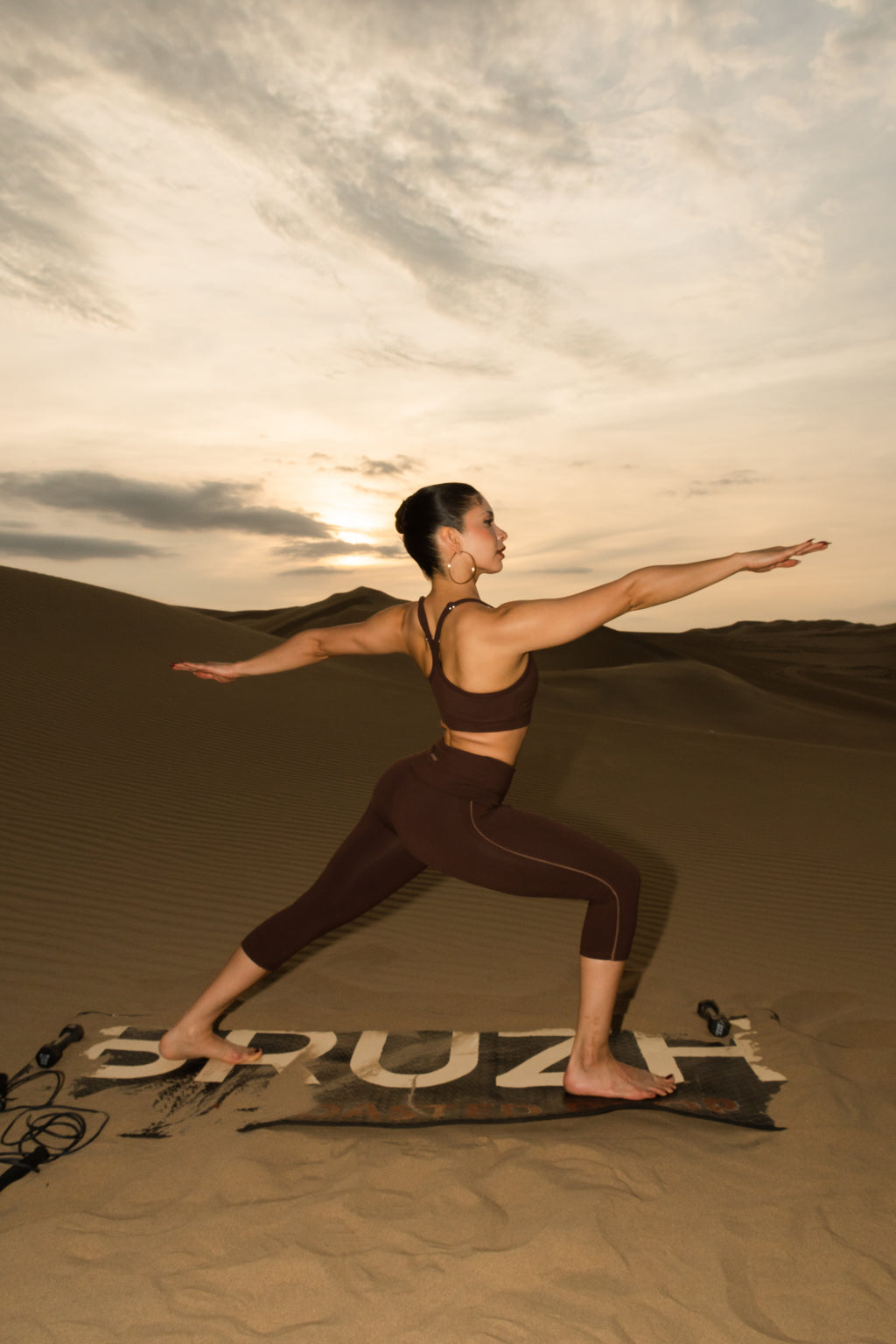 DARK BROWN SPORT BRA
