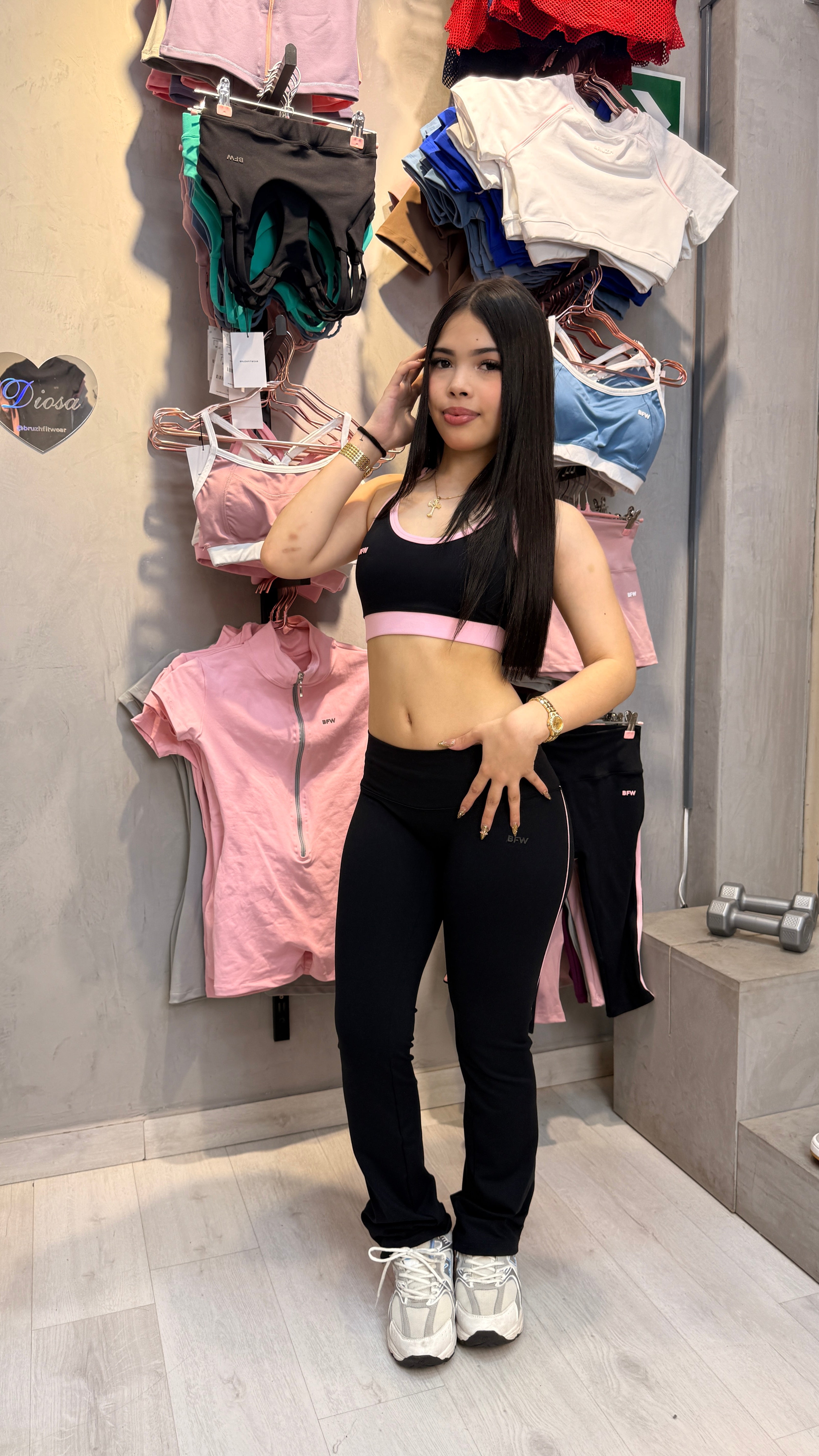 PANT BLACK PINK