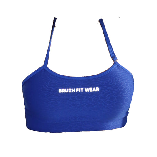 Sport bra blue safari