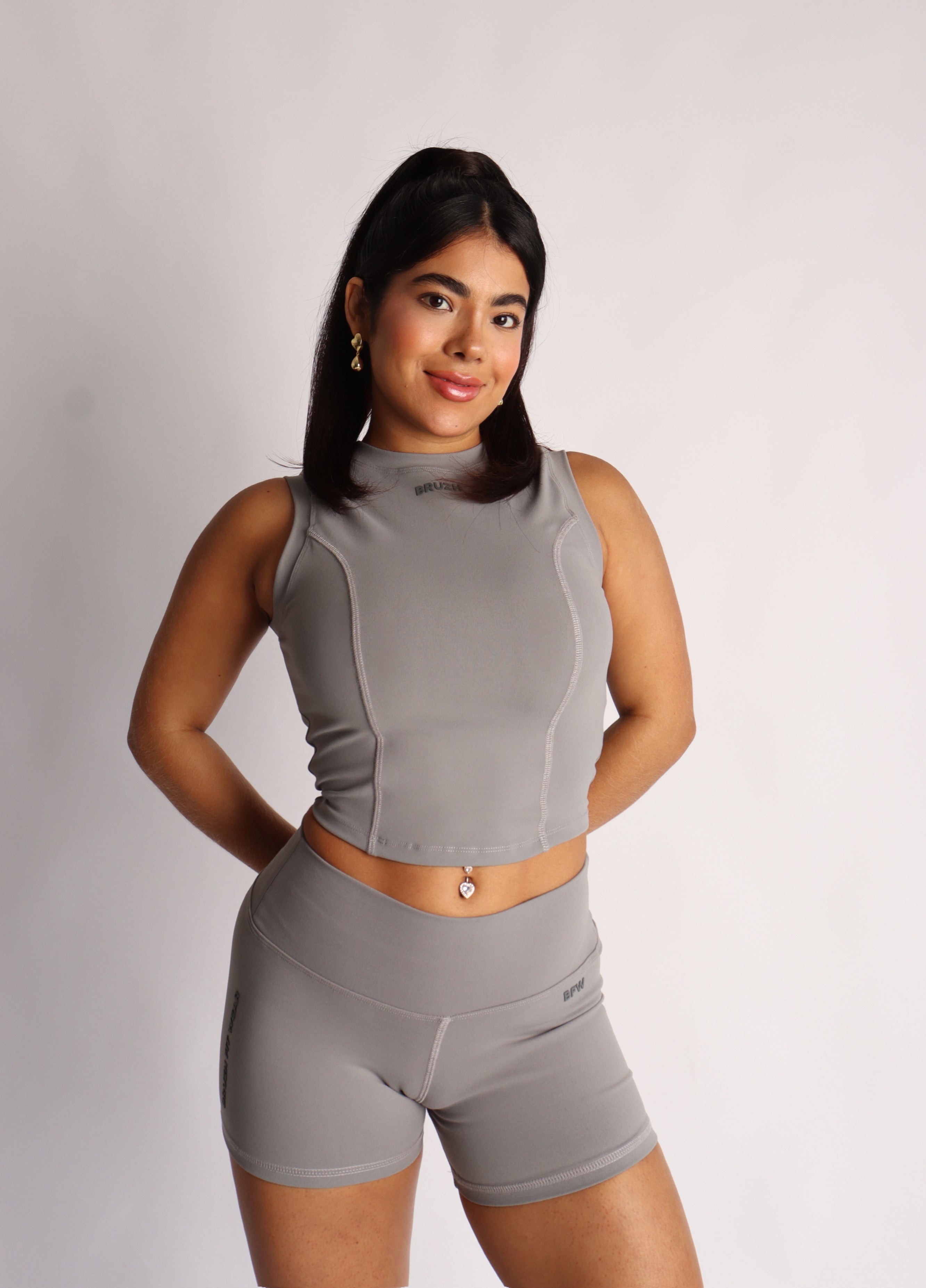 Soft gray clasic short