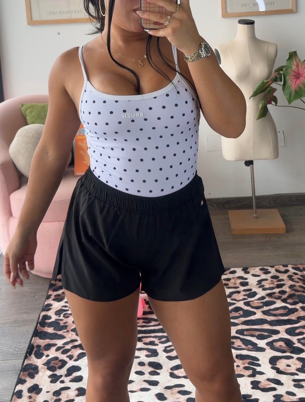 Run shorts black