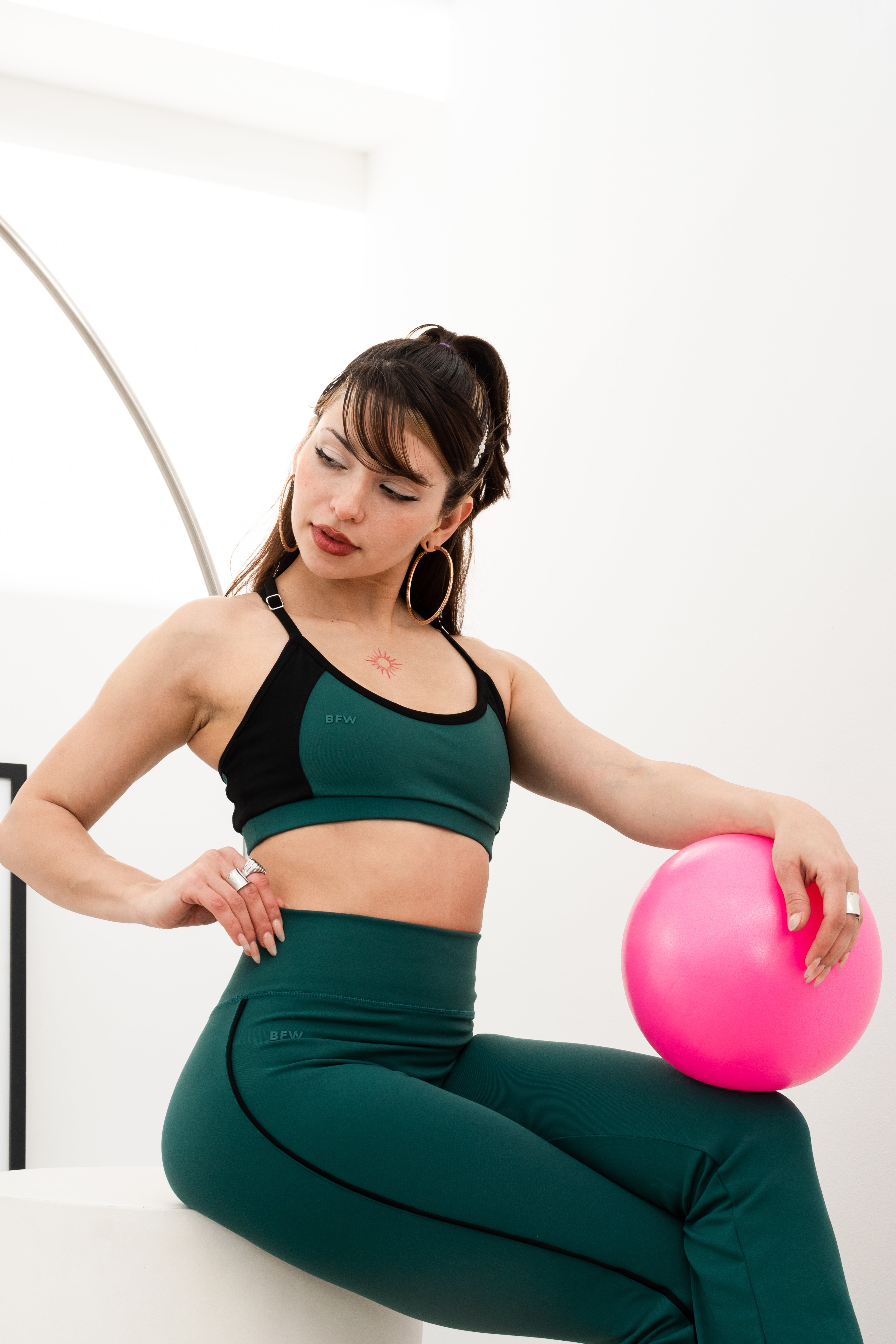 HOJA VERDE SUPPORT SPORT BRA