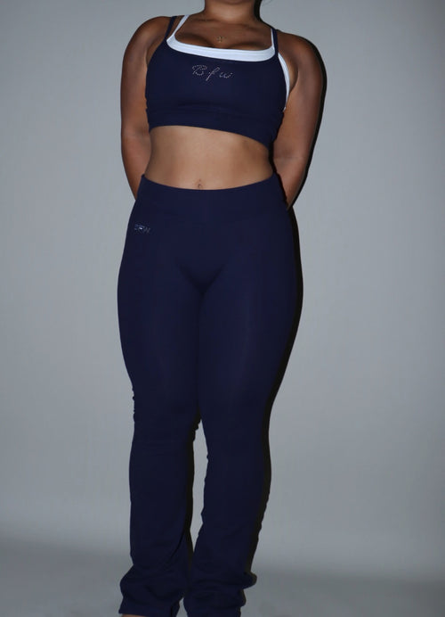 BLUE NIGHT LAYERED CROP TOP
