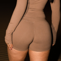 CARAMEL LOW RISE MINI SHORT