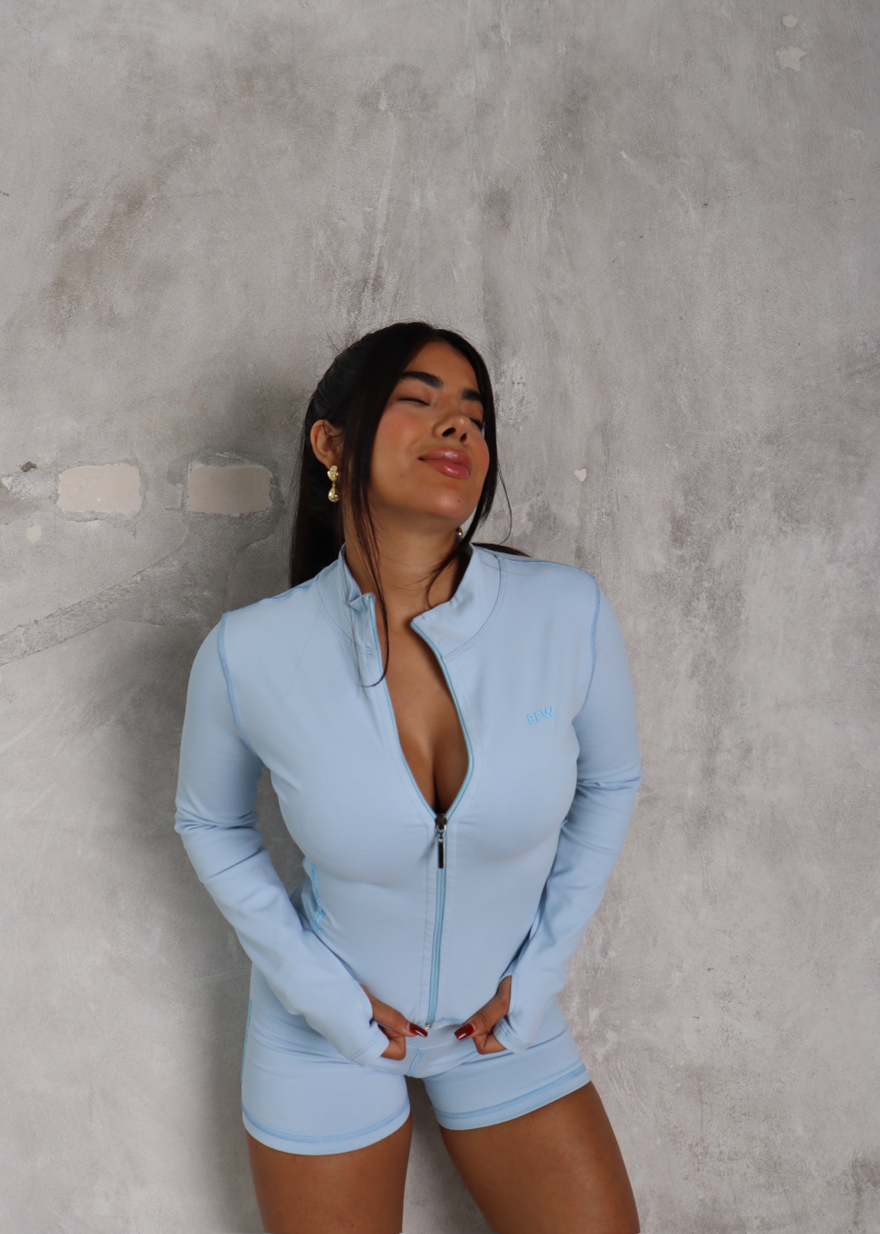 Soft baby blue Classic jacket