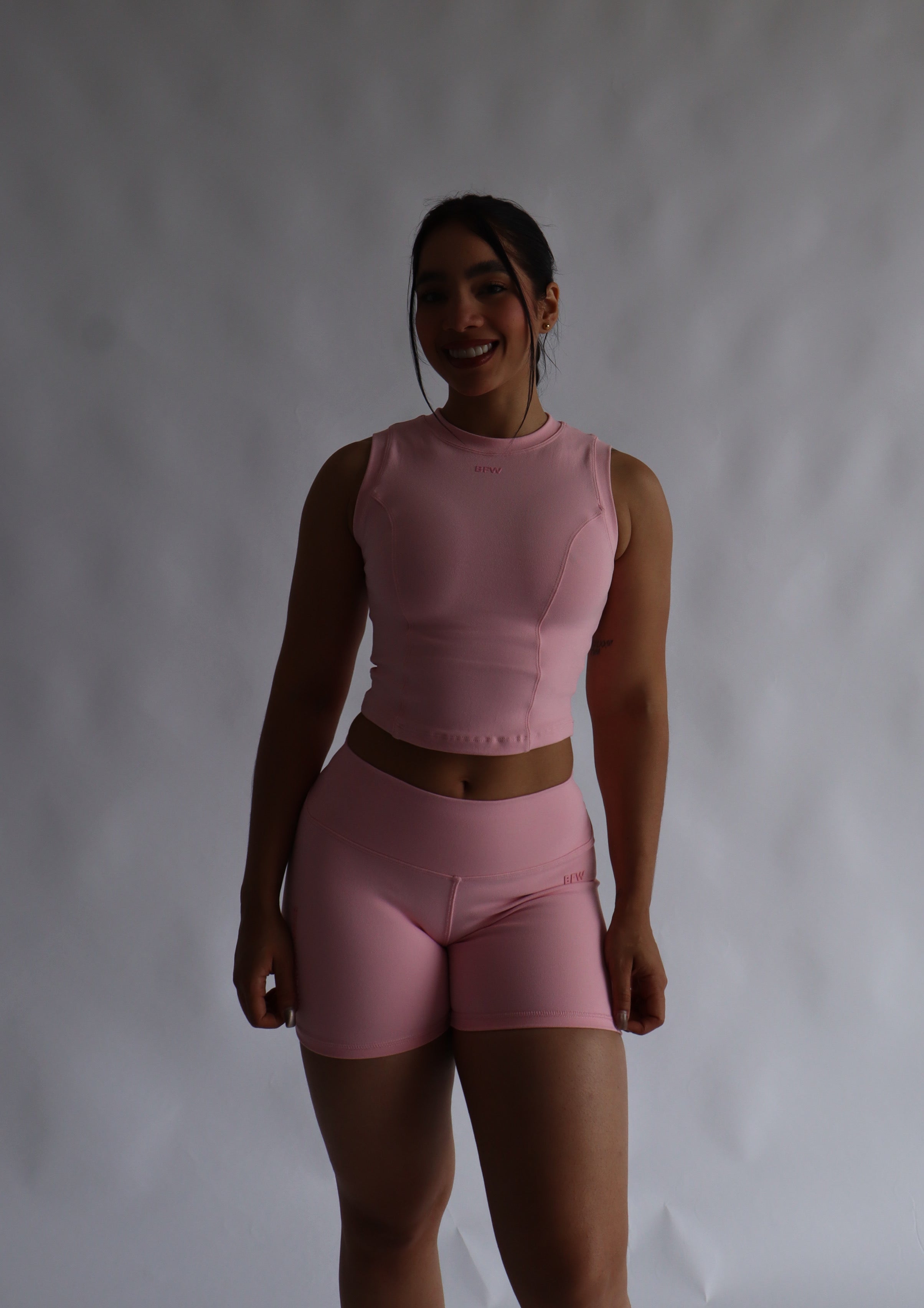 Soft pink clasic short