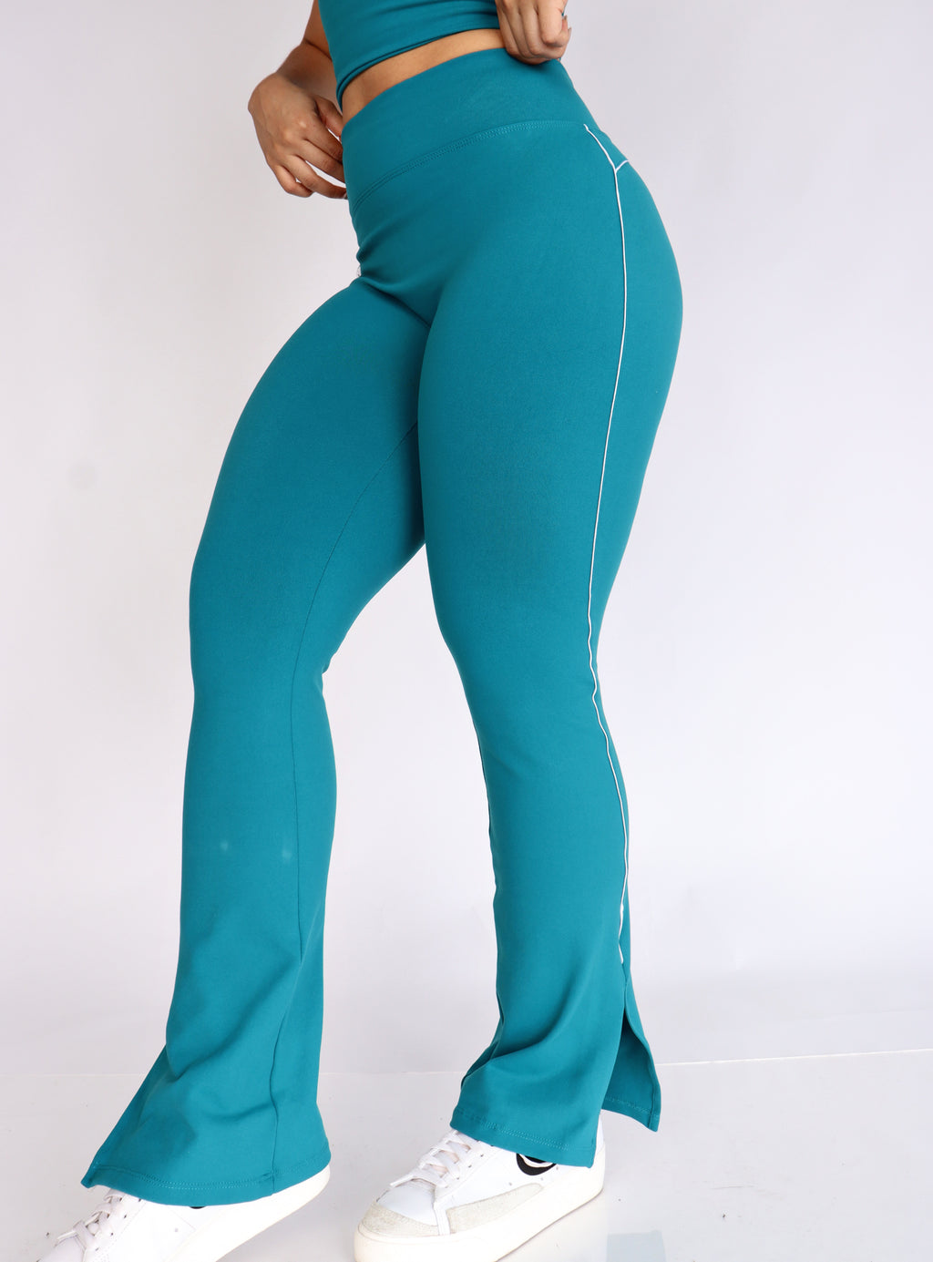 Soft verde cerceta contrast pant