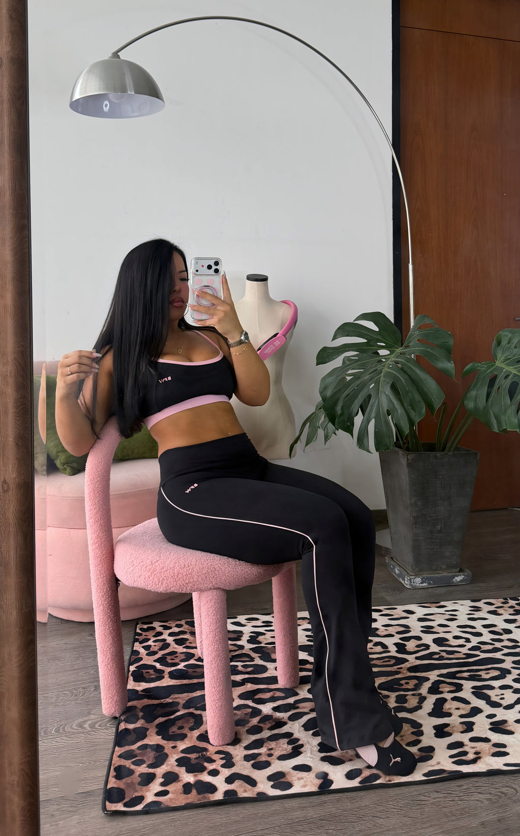 PANT BLACK PINK