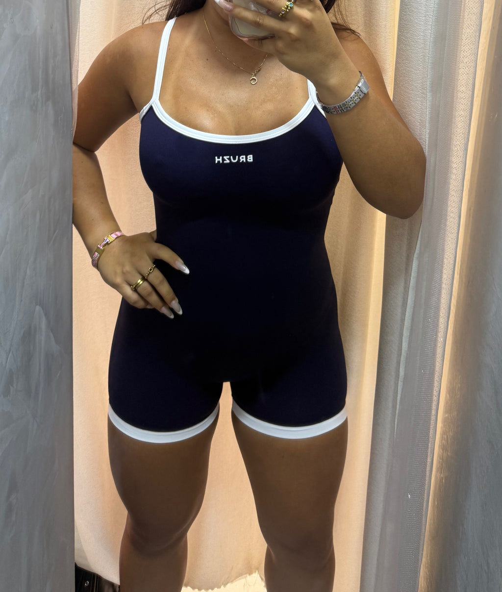 Jumpsuit azul marino + white