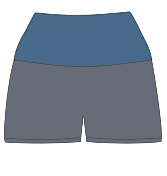 Gray + Navy blue CLASIC SHORT