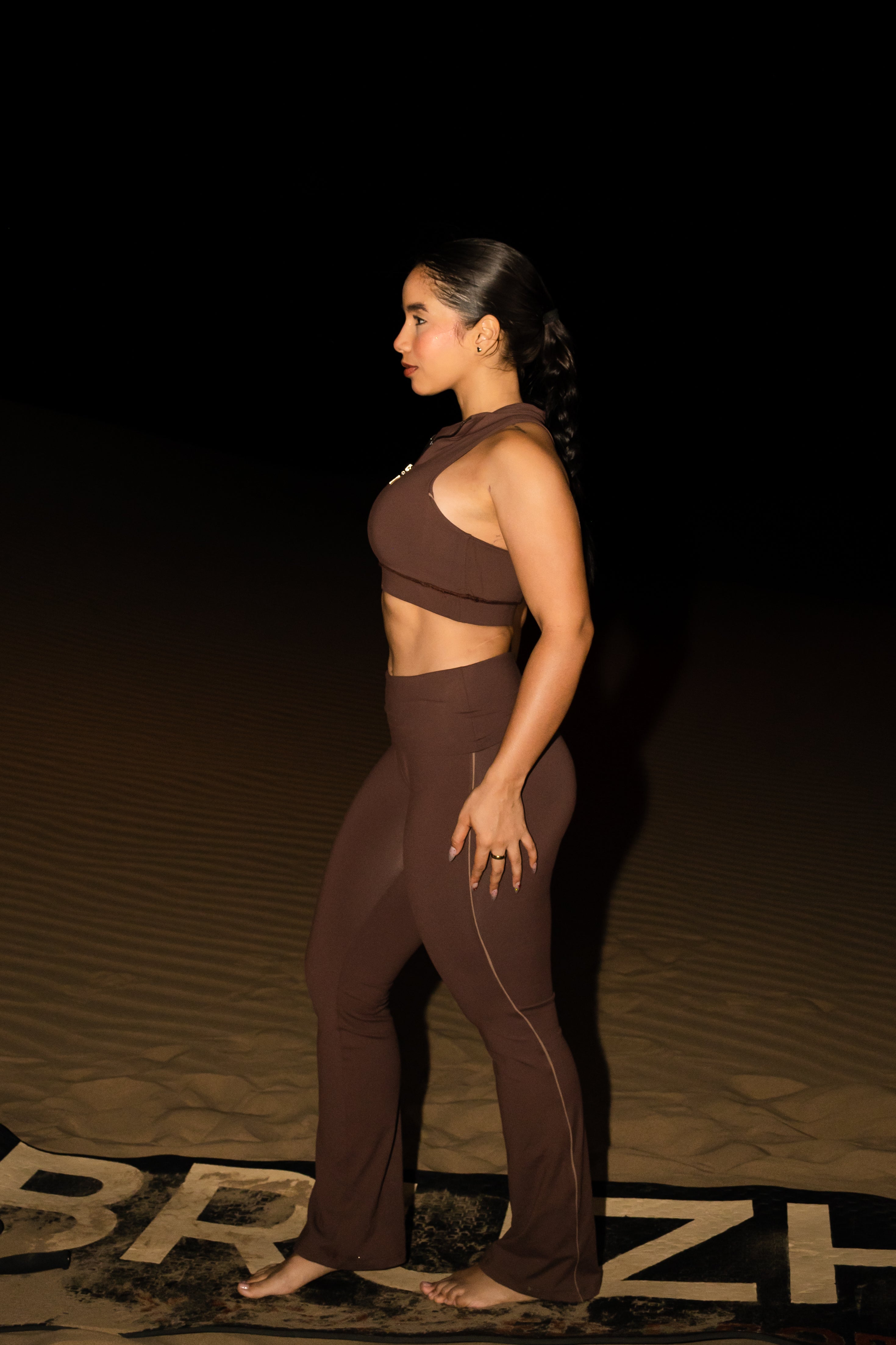 DARK BROWN FOLDOVER PANTS