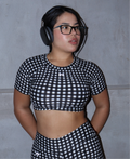 CROP TOP CUADRITOS