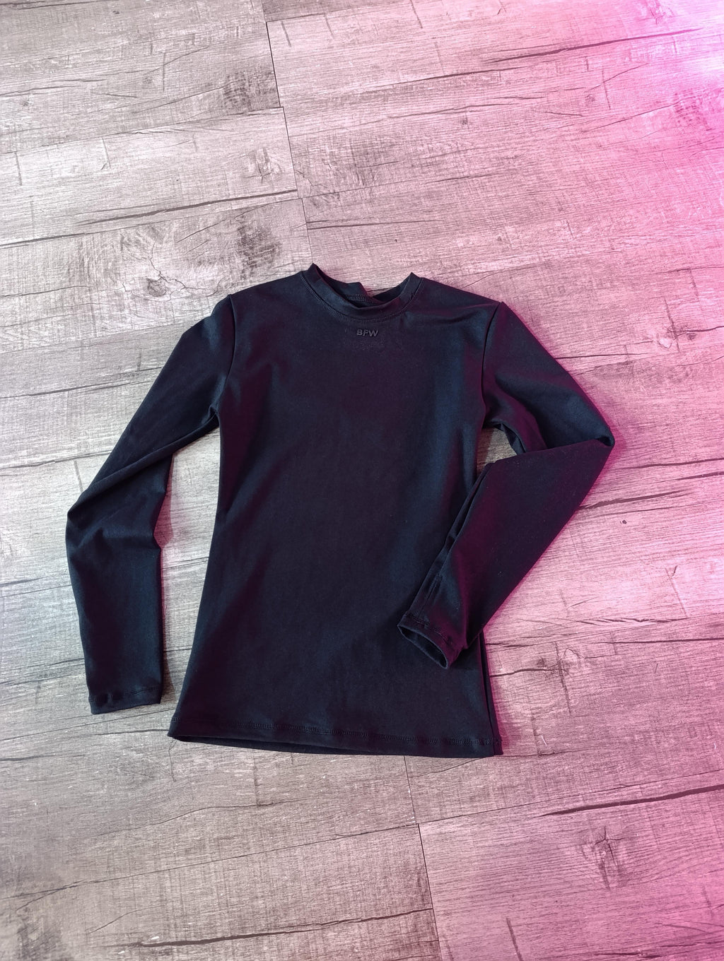 Tshirt faja manga larga negro