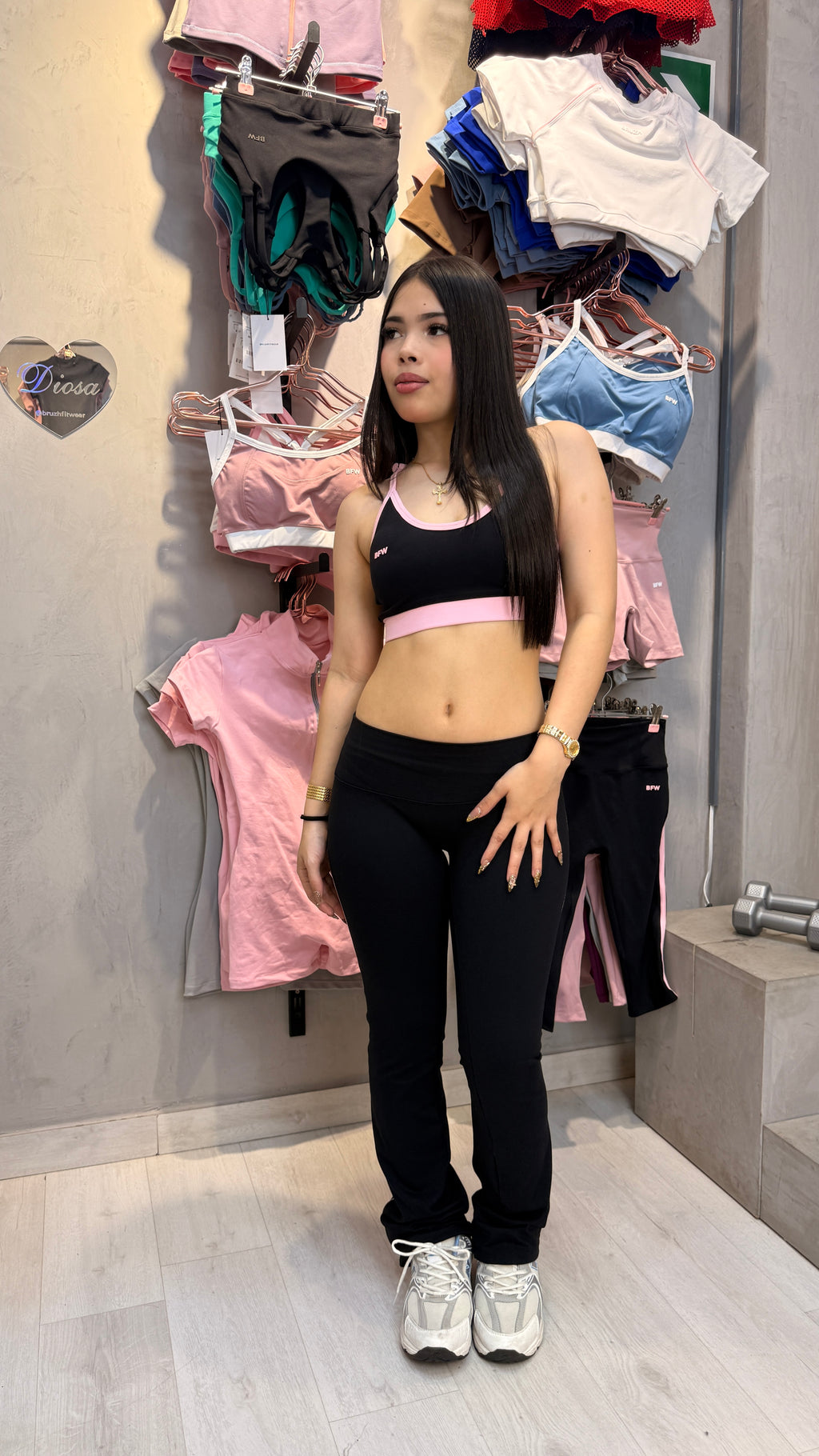 PANT BLACK PINK