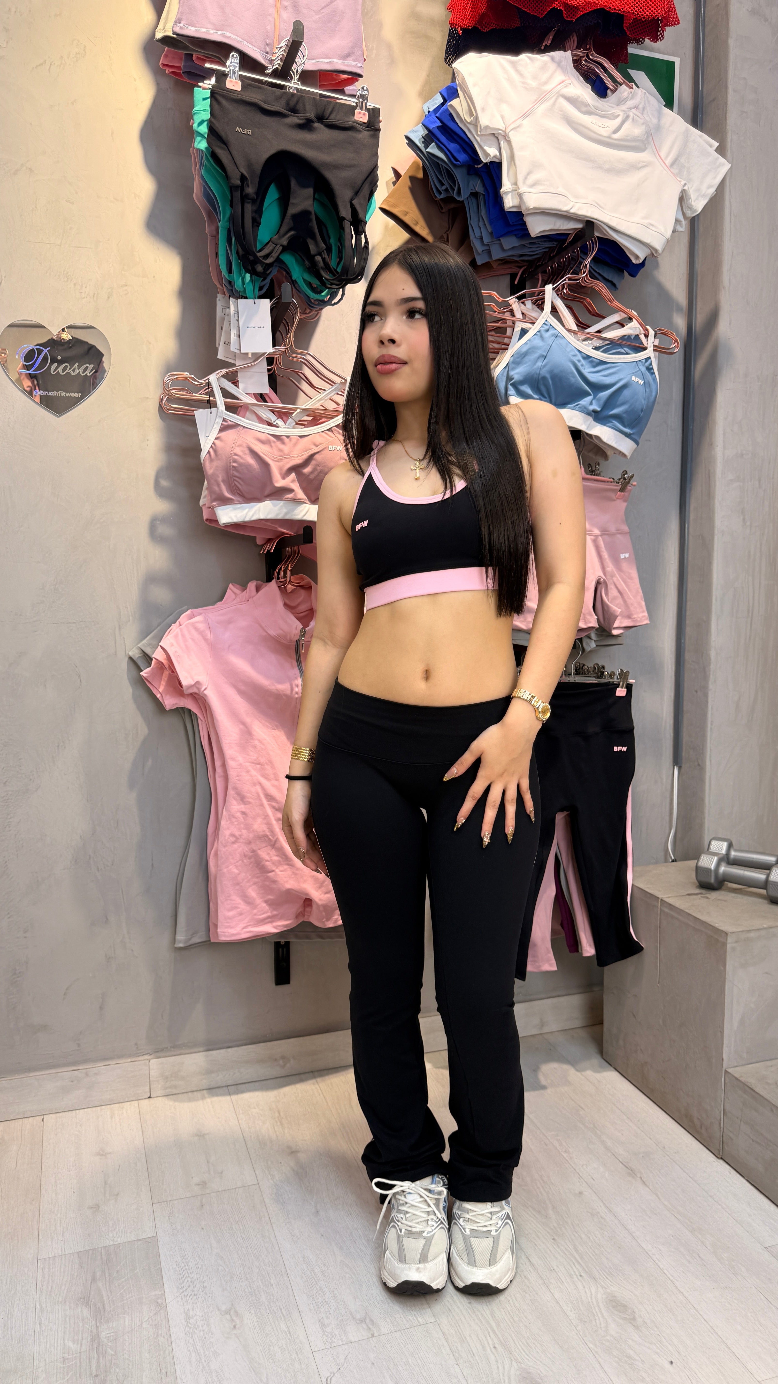 PANT BLACK PINK