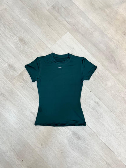 Basic tshirt verde botella