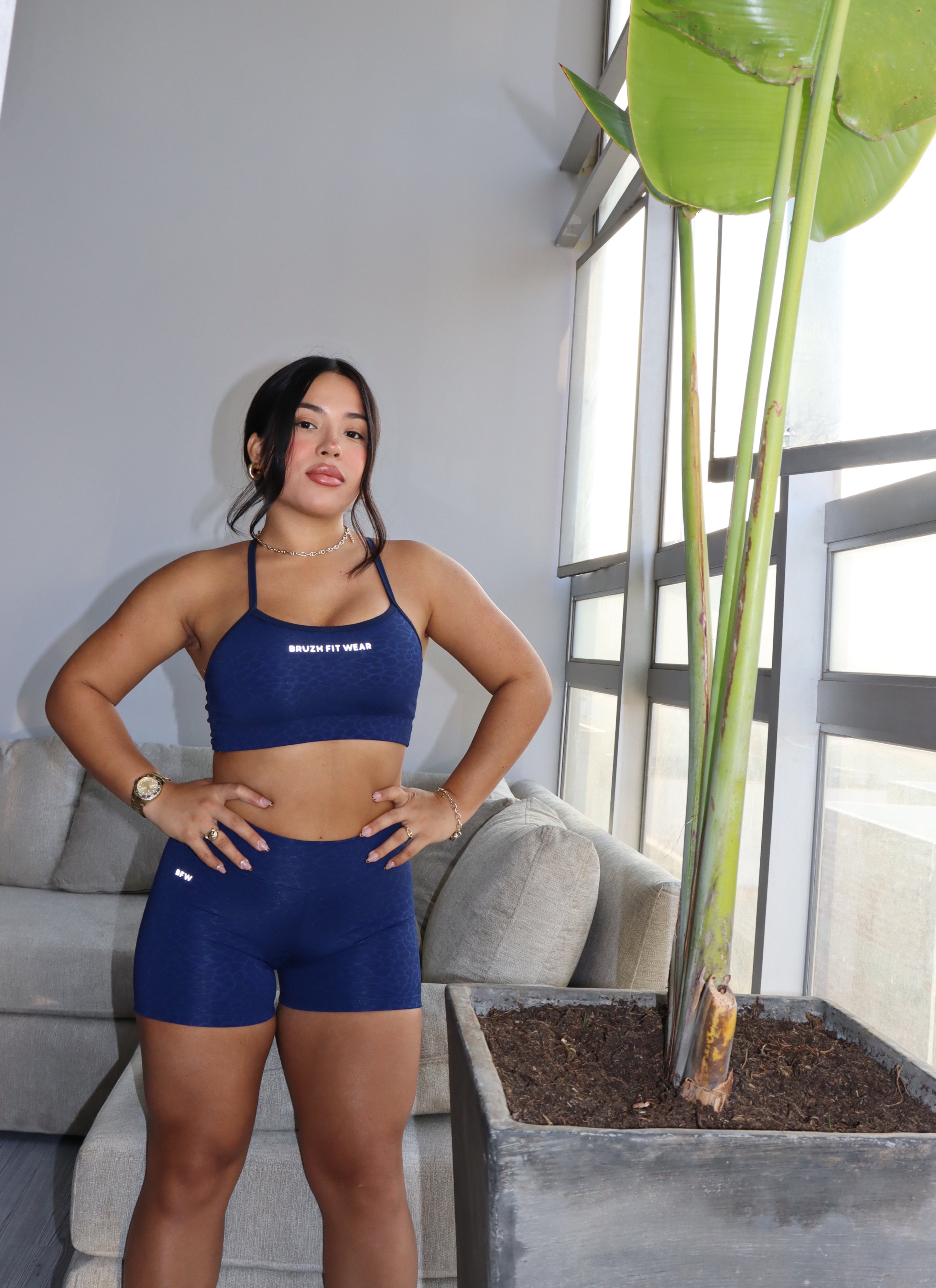 Basic short safari azul noche🐆