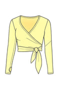 YELLOW WRAP TOP