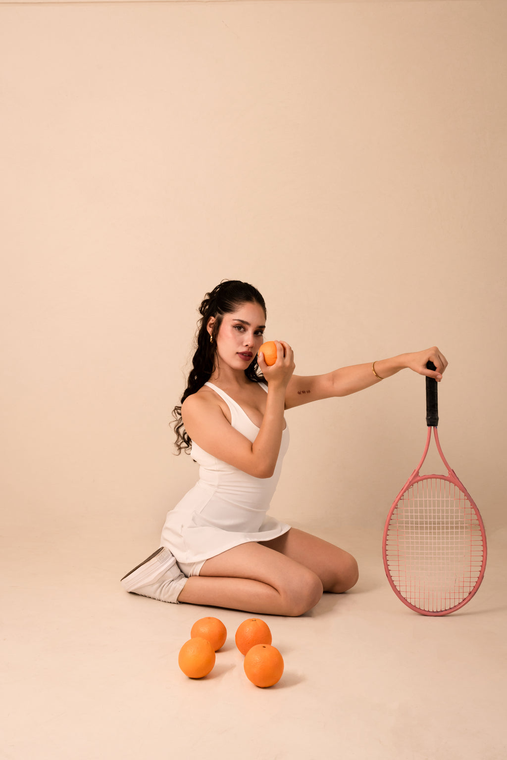 BLANCO HUESO MINI DRESS FAJA