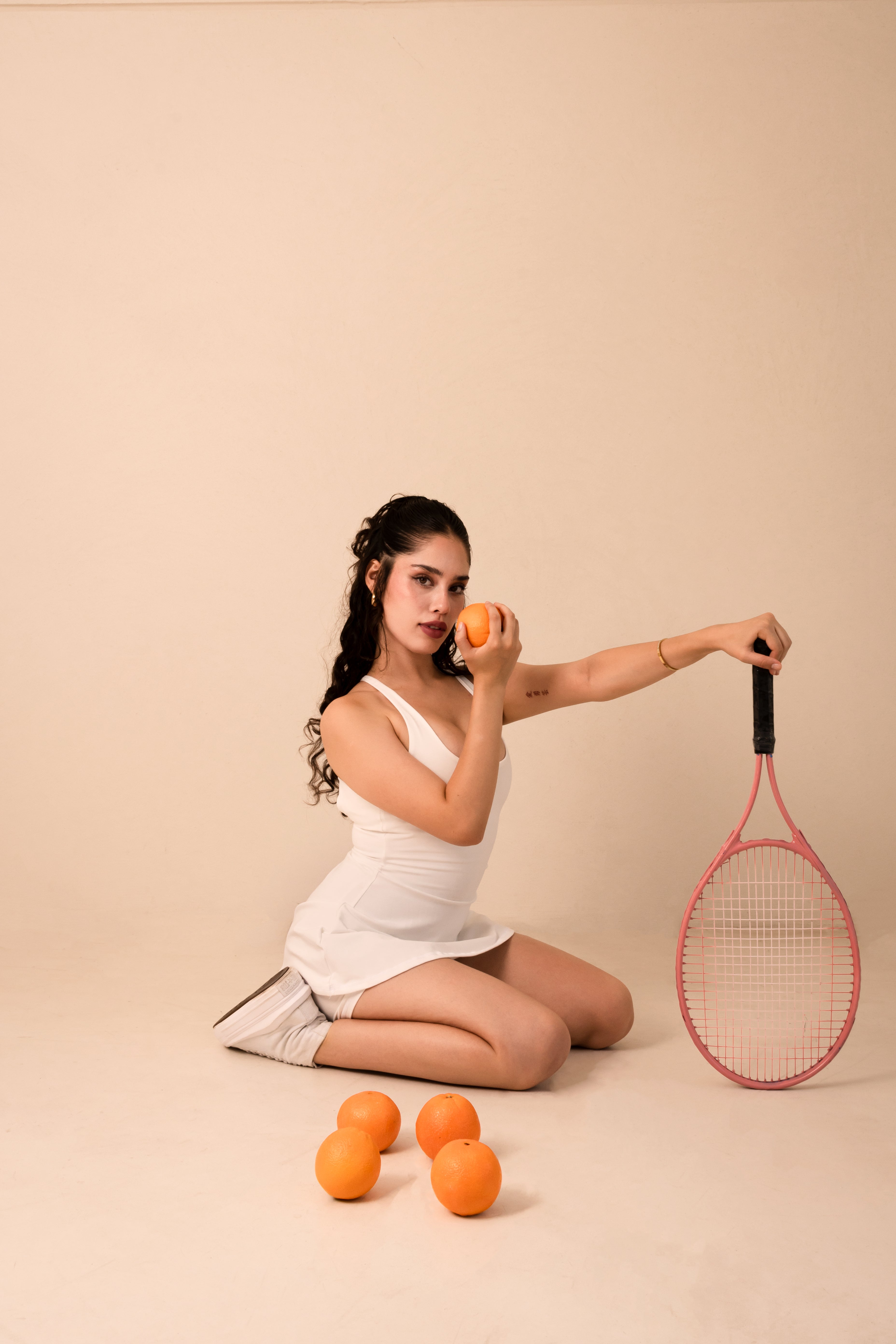 BLANCO HUESO MINI DRESS FAJA