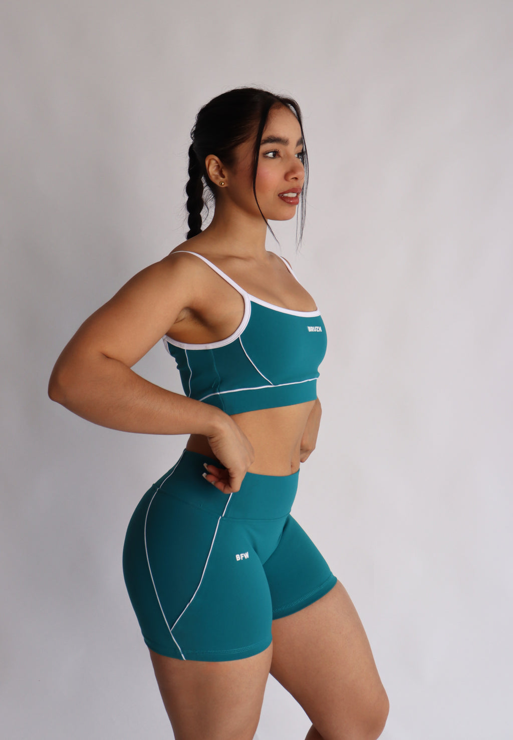 verde cerceta strappy bra