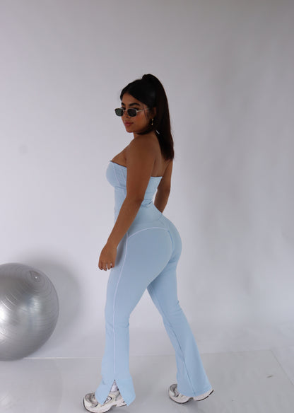 Soft baby blue contrast pant