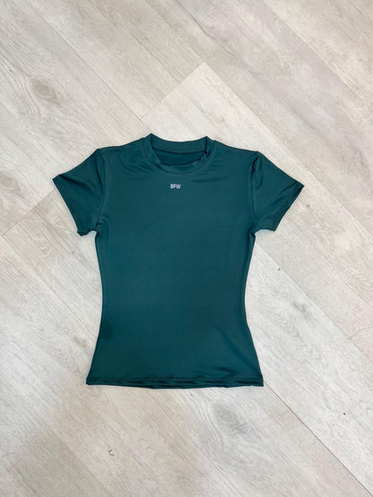 Basic tshirt verde botella