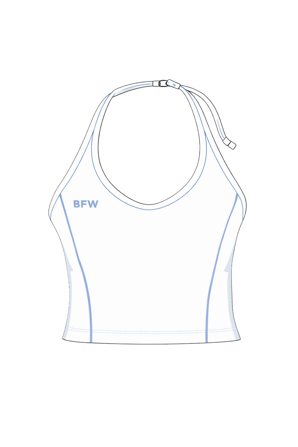 TOP HALTER WHITE