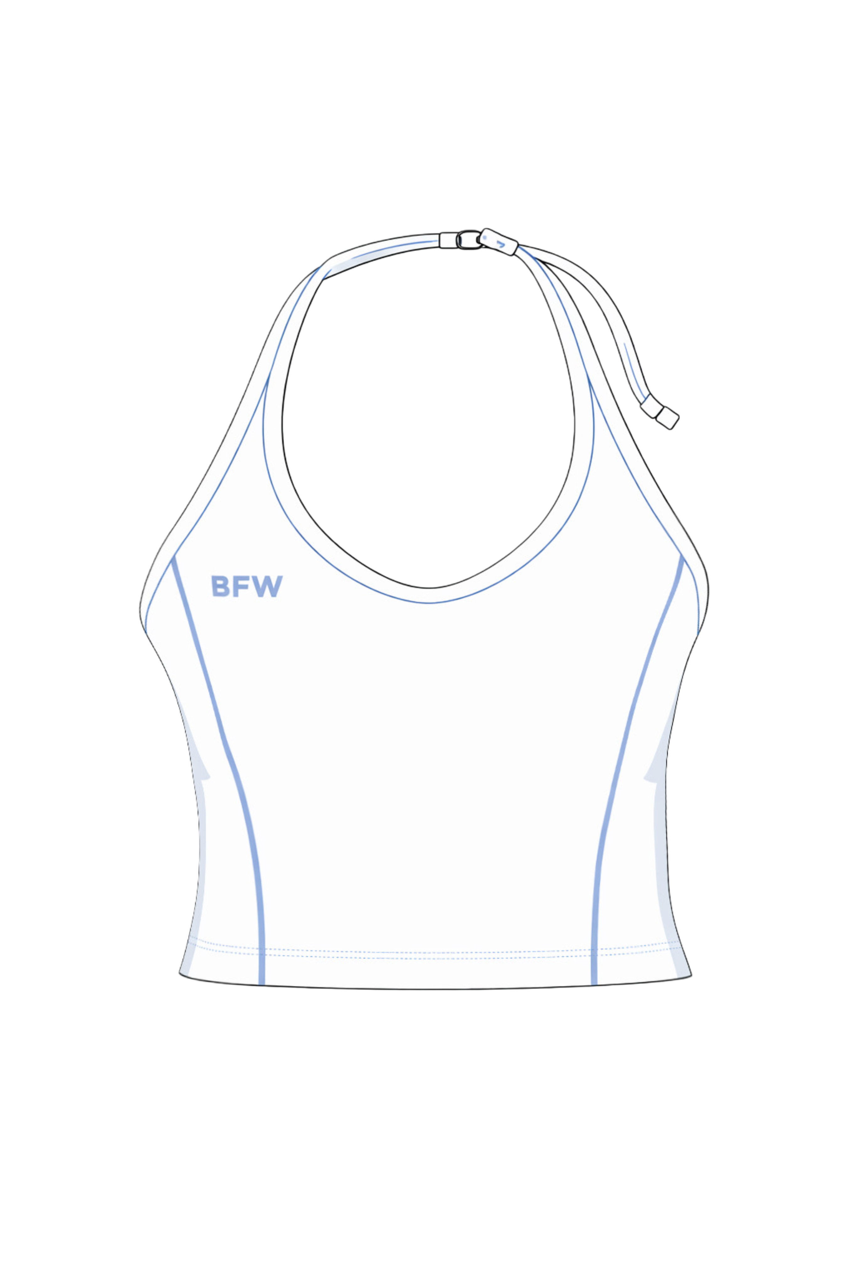 TOP HALTER WHITE