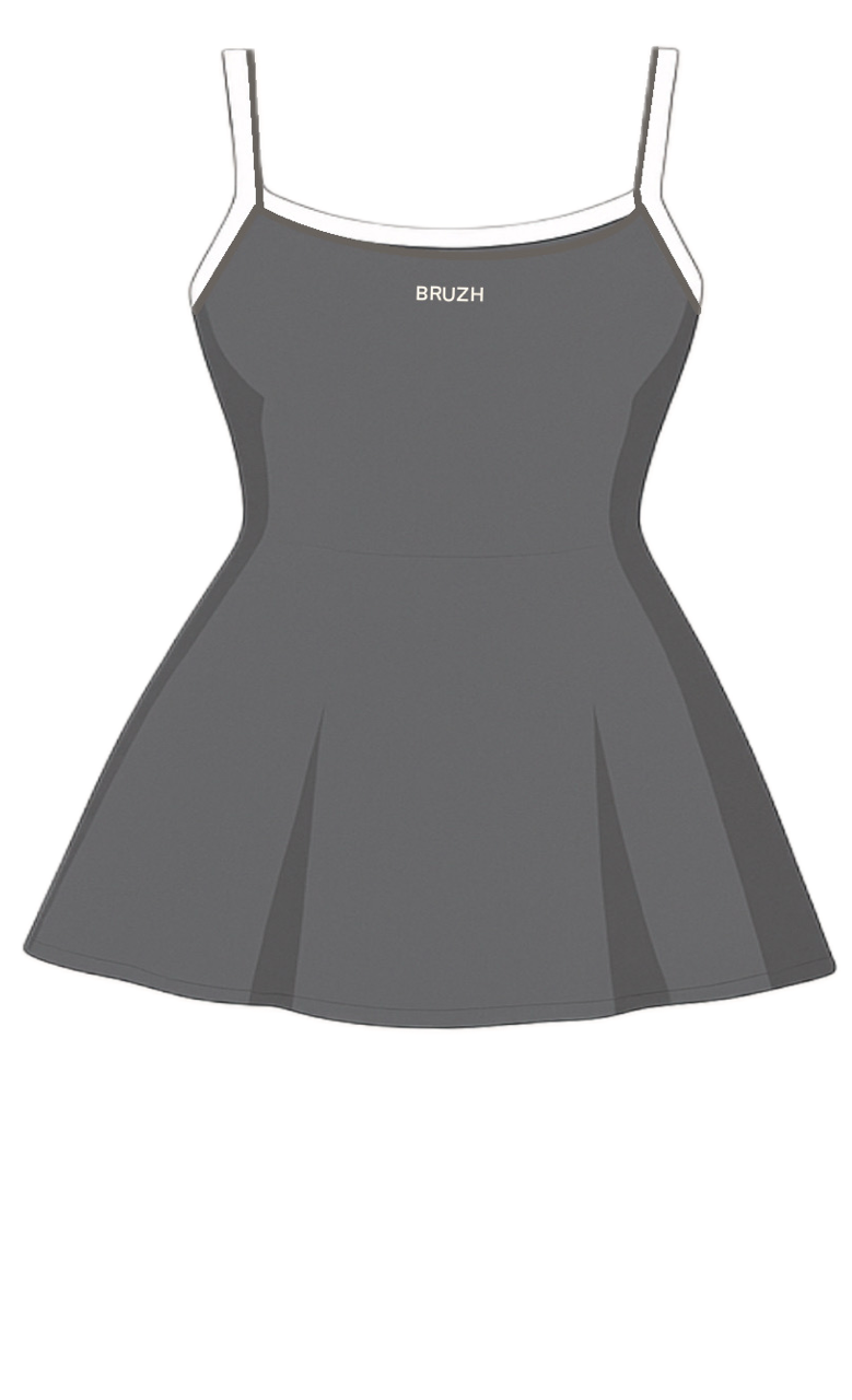 GRAY FAJA DRESS