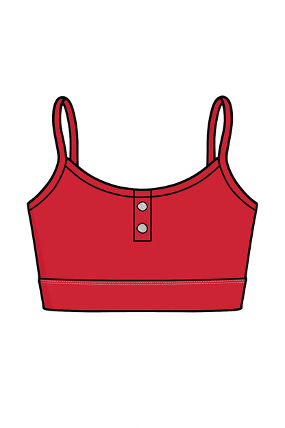CHERRY RED TOP BOTONES