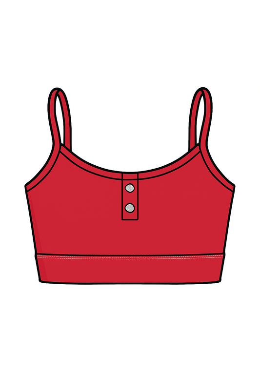 CHERRY RED TOP BOTONES