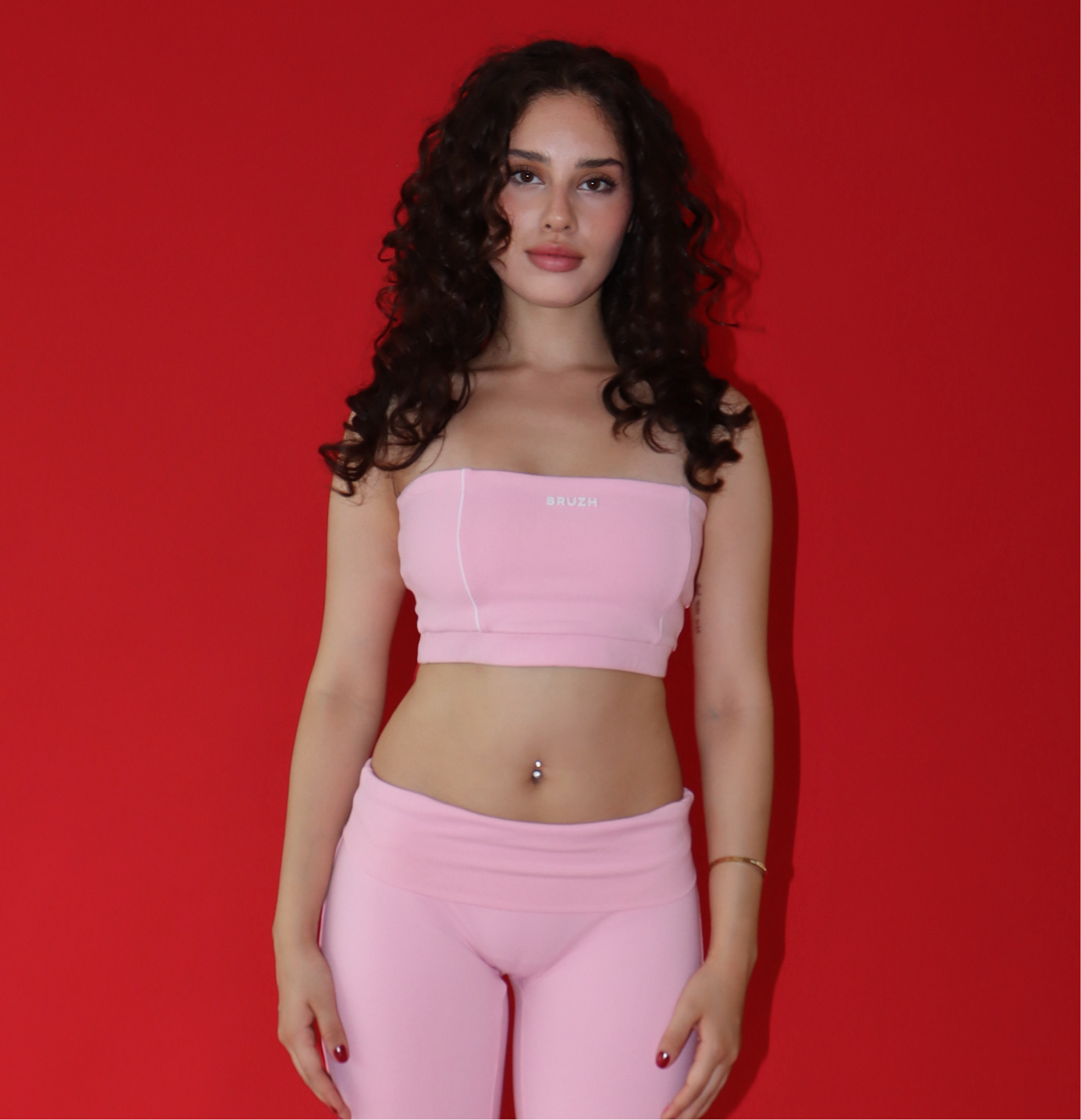 Strawberry milk strapple top