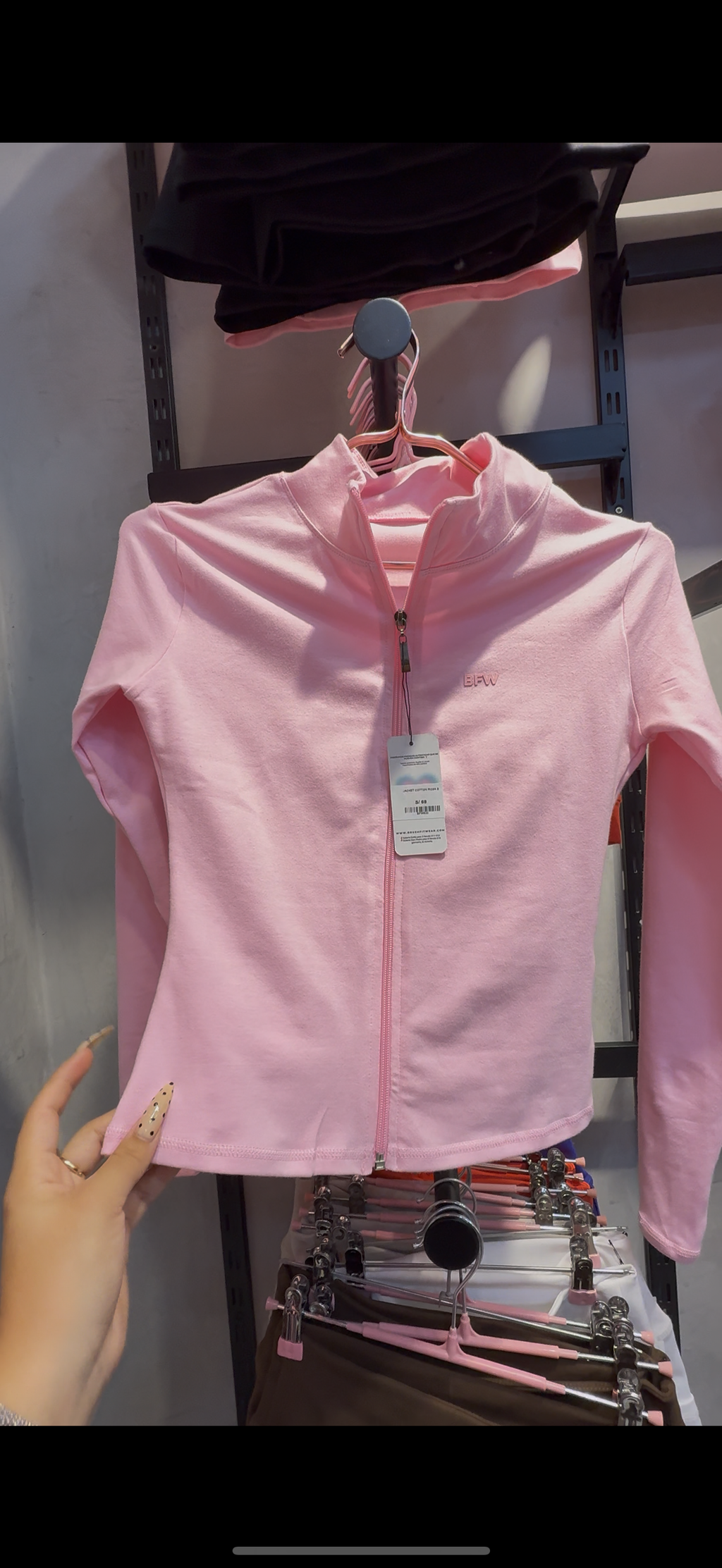 Comfy cotton pink jacket