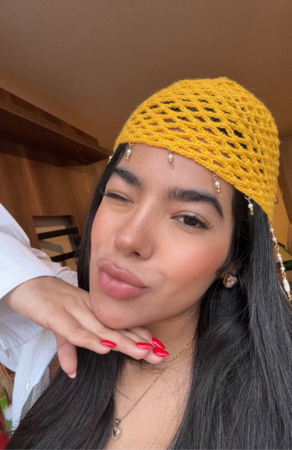 Gorrito crochet - MANGO GLOW